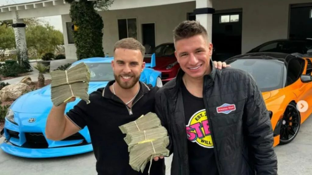 Cash giveaway moment